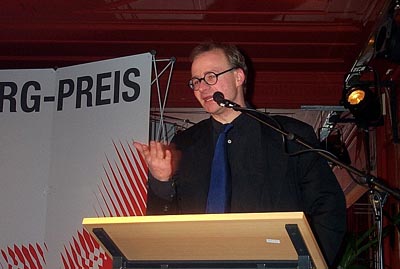 Christoph Spehr bei der Preisverleihung